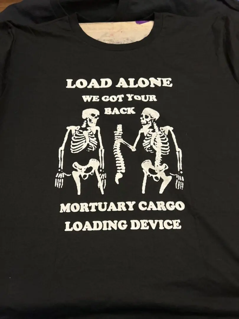 Load Alone We Got Your Back Print Shirt